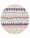 Vaikiškas kilimas - Zigzag Round (spalvota) 