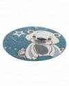 Vaikiškas kilimas - Teddy Round (spalvota)