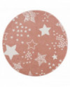 Vaikiškas kilimas - Stars Round (rožinė) 