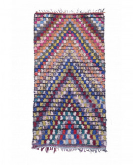 Maroko berberų kilimas Boucherouite 270 x 135 cm 