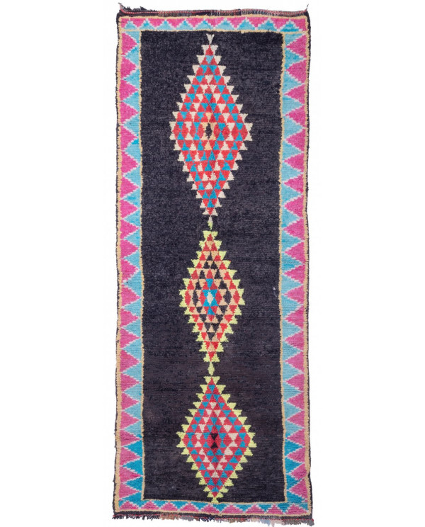 Maroko berberų kilimas Boucherouite 360 x 135 cm 