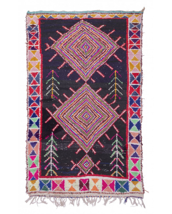 Marokietiškas berberų kilimas Boucherouite 260 x 150 cm 