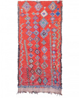 Maroko berberų kilimas Boucherouite 295 x 140 cm 