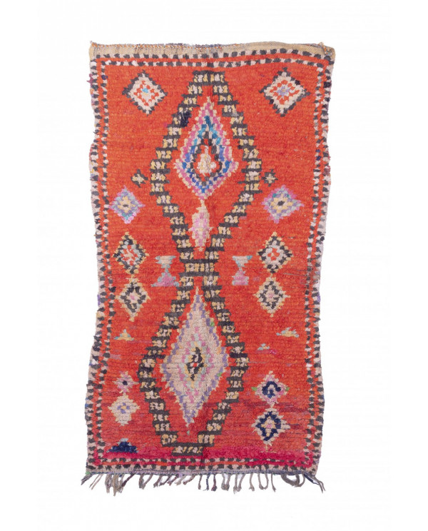 Maroko berberų kilimas Boucherouite 250 x 130 cm 