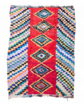 Maroko berberų kilimas Boucherouite 225 x 165 cm 