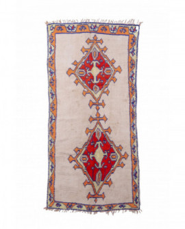 Maroko berberų kilimas Boucherouite 255 x 120 cm 