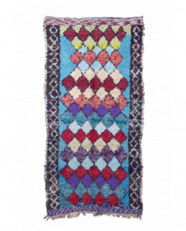 Maroko berberų kilimas Boucherouite 260 x 130 cm 