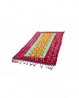 Marokietiškas berberų kilimas Boucherouite 255 x 135 cm 