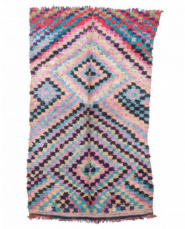 Marokietiškas berberų kilimas Boucherouite 240 x 140 cm 