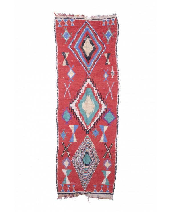 Maroko berberų kilimas Boucherouite 235 x 115 cm 