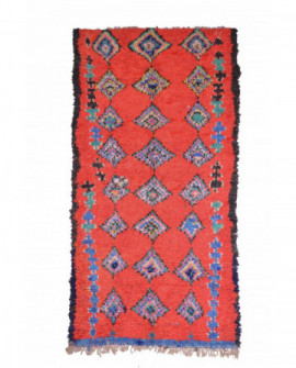 Marokietiškas berberų kilimas Boucherouite 345 x 175 cm 