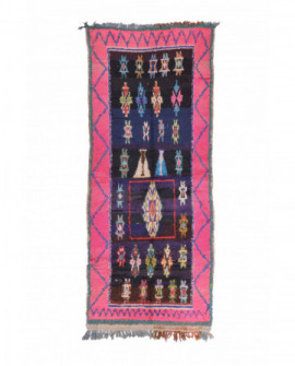 Maroko berberų kilimas Boucherouite 315 x 130 cm 