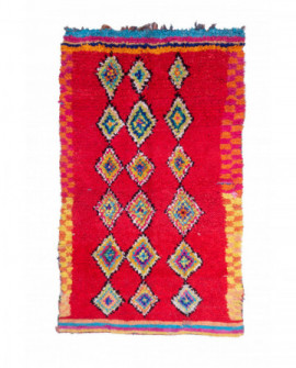 Maroko berberų kilimas Boucherouite 245 x 105 cm 