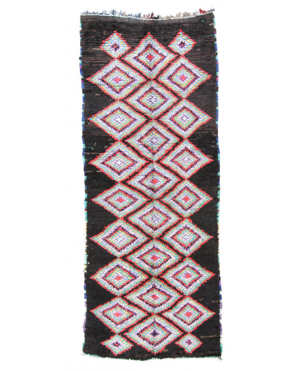 Maroko berberų kilimas Boucherouite 350 x 140 cm 