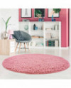 Apvalus kilimas -  Pastel (rožinė) 