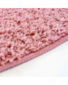 Apvalus kilimas -  Pastel (rožinė) 