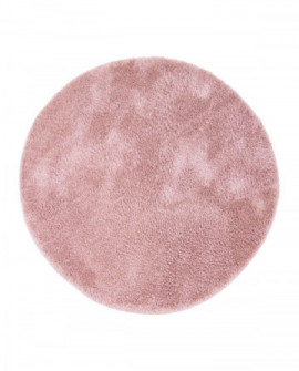 Apvalus kilimas -  Soft Shine (rožinė) 