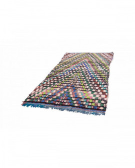 Maroko berberų kilimas Boucherouite 245 x 130 cm 