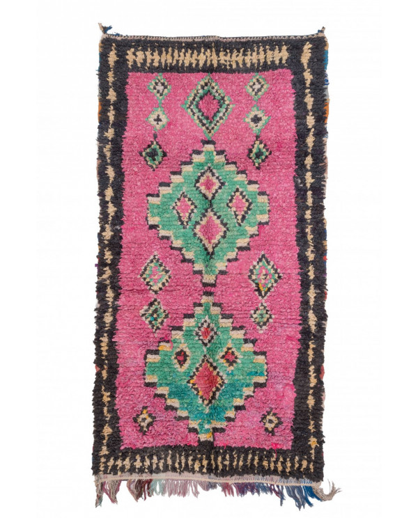 Marokietiškas berberų kilimas Boucherouite 260 x 140 cm 