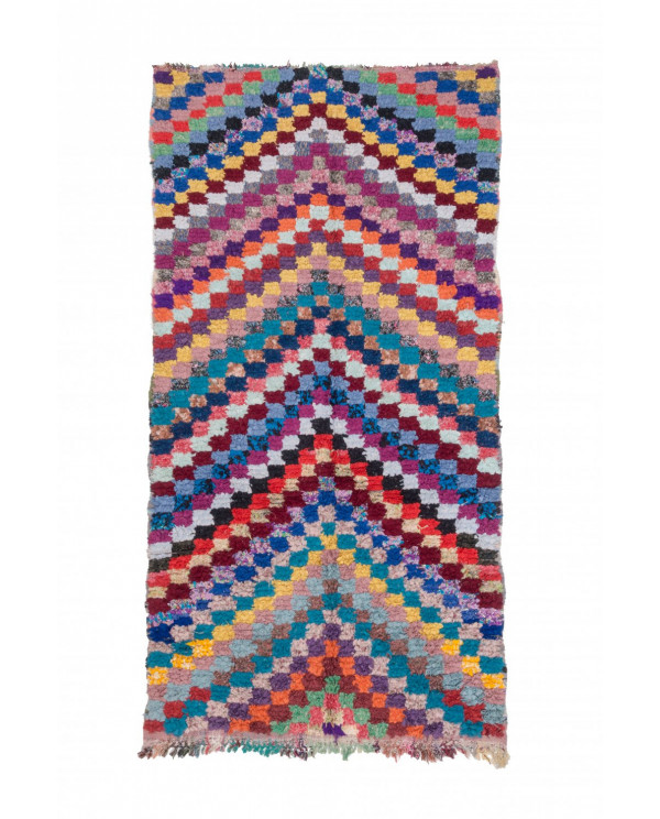Maroko berberų kilimas Boucherouite 245 x 125 cm 