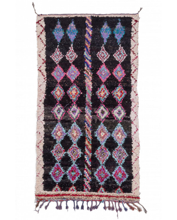 Maroko berberų kilimas Boucherouite 265 x 140 cm 