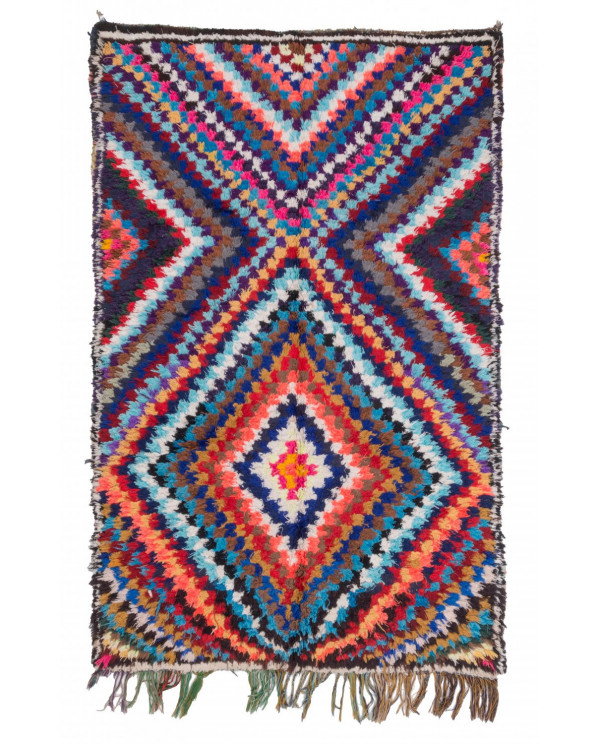 Marokietiškas berberų kilimas Boucherouite 210 x 140 cm 