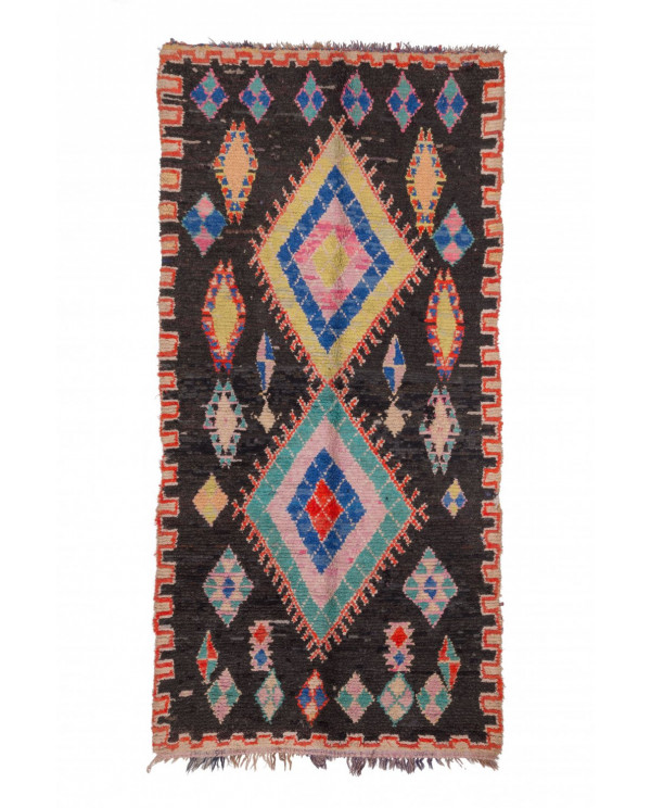Marokietiškas berberų kilimas Boucherouite 305 x 140 cm 