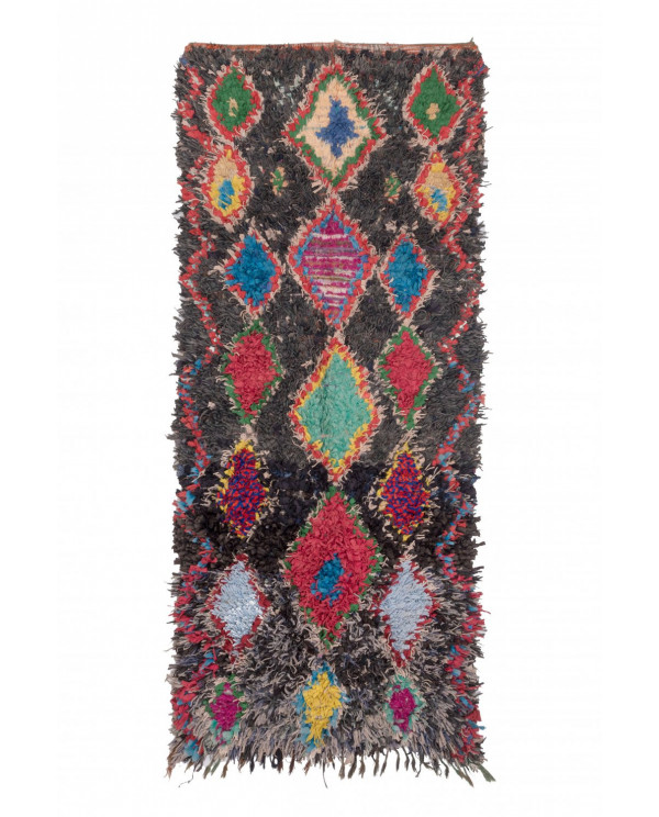 Maroko berberų kilimas Boucherouite 255 x 110 cm 