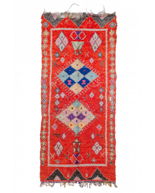 Marokietiškas berberų kilimas Boucherouite 340 x 155 cm 