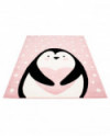 Vaikiškas kilimas - Bubble Penguin (rožinė) 