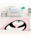 Vaikiškas kilimas - Bubble Penguin (rožinė)