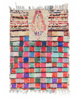 Marokietiškas berberų kilimas Boucherouite 180 x 130 cm 