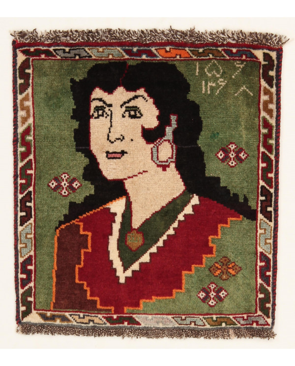 Rytietiškas kilimas Kashghai - 53 x 49 cm 