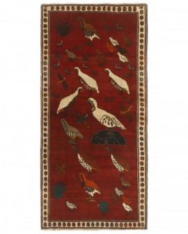 Rytietiškas kilimas Kashghai Old Figural - 200 x 96 cm 
