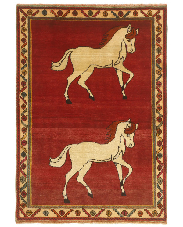 Rytietiškas kilimas Kashghai Old Figural - 175 x 121 cm 