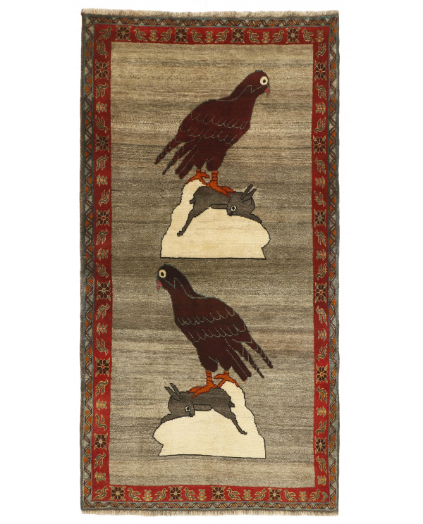 Rytietiškas kilimas Kashghai Old Figural - 199 x 104 cm 