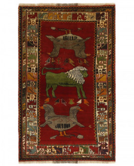Rytietiškas kilimas Kashghai Old Figural - 182 x 114 cm 