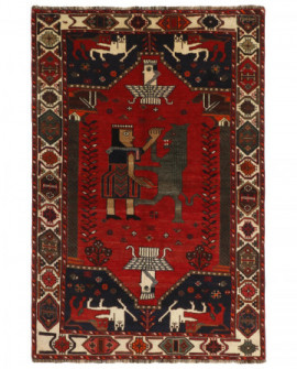 Rytietiškas kilimas Kashghai Old Figural - 240 x 153 cm 