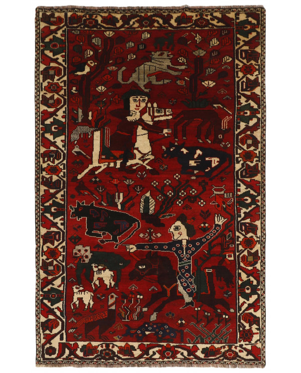 Rytietiškas kilimas Kashghai - 241 x 148 cm 