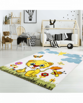Vaikiškas kilimas - Moda Lion (balta) 