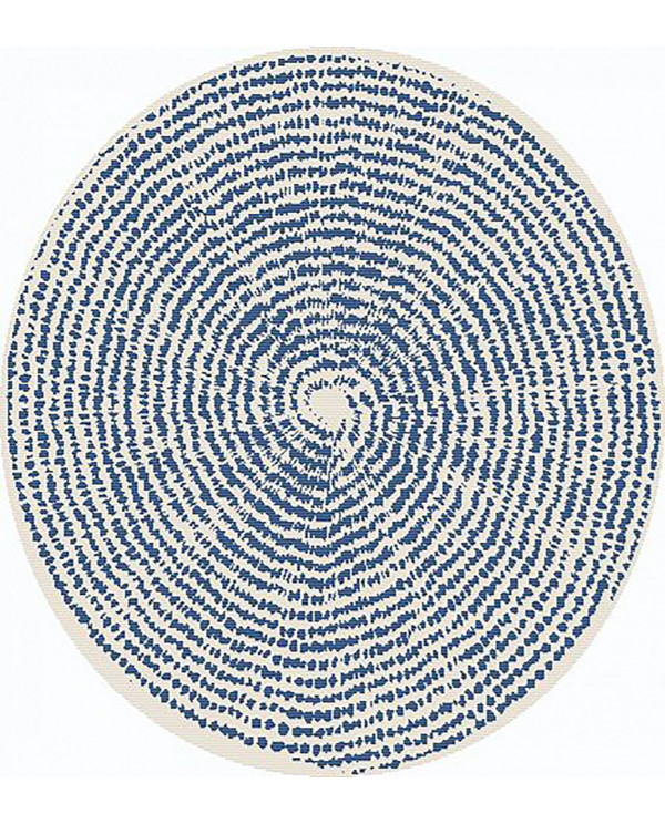 Apvalus kilimas - Brussels Swirl (mėlyna)