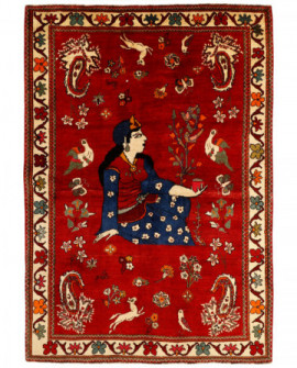 Rytietiškas kilimas Kashghai Old Figural - 263 x 180 cm 