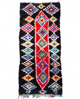 Maroko berberų kilimas Boucherouite 290 x 125 cm 