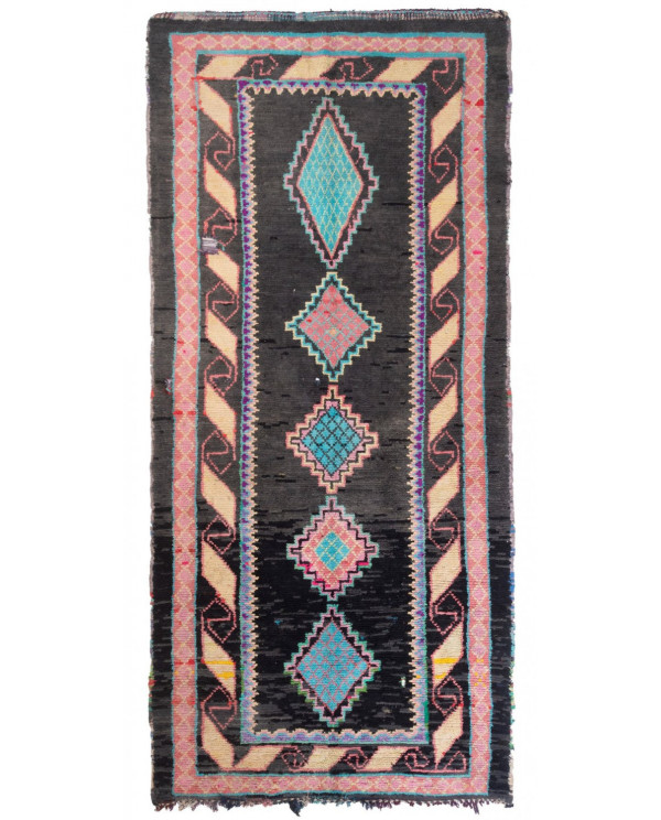 Maroko berberų kilimas Boucherouite 370 x 170 cm 