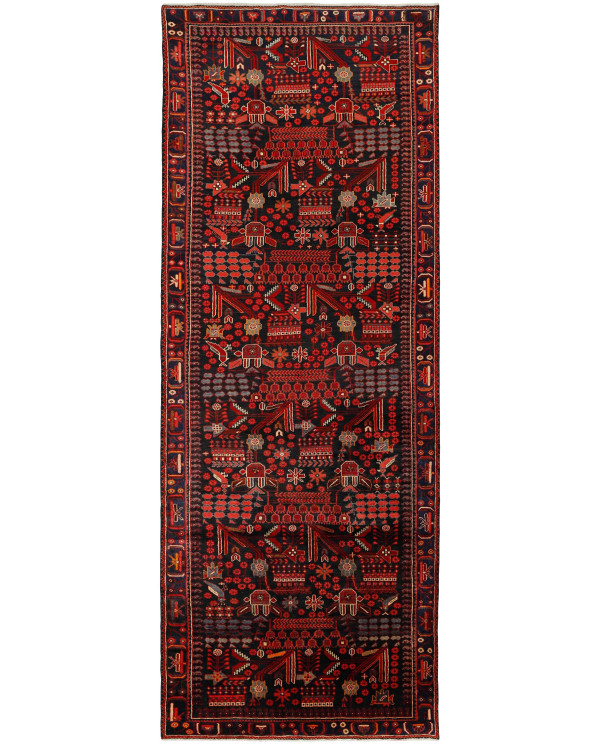 Rytietiškas kilimas Shahsavan - 405 x 151 cm 