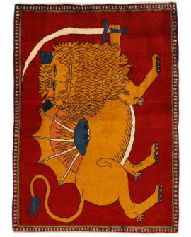Rytietiškas kilimas Kashghai Old Figural - 142 x 103 cm 