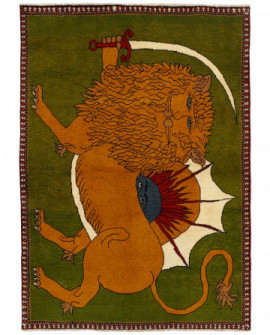 Rytietiškas kilimas Kashghai Old Figural - 149 x 106 cm 