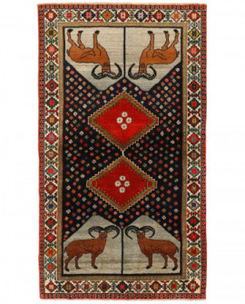 Rytietiškas kilimas Kashghai Old Figural - 208 x 113 cm 