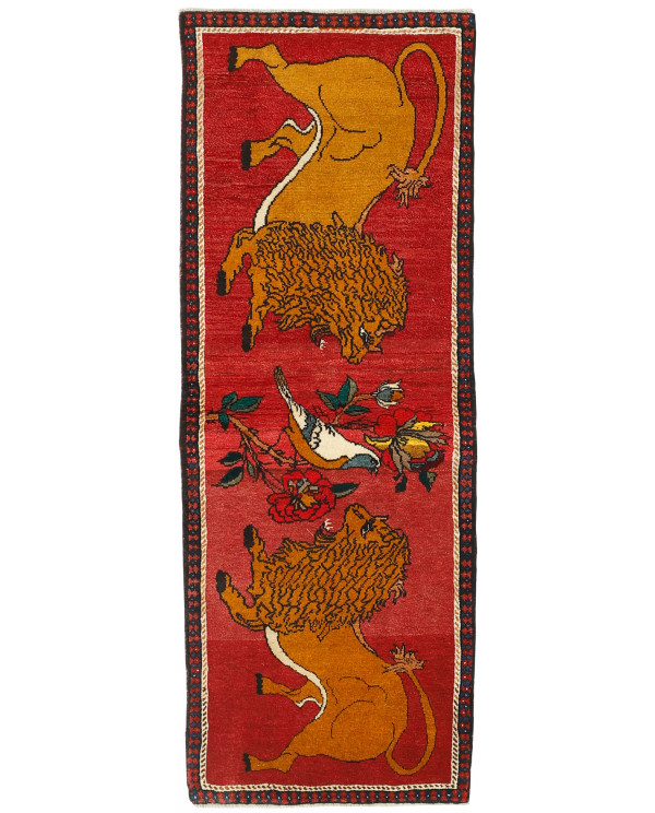 Rytietiškas kilimas Kashghai Old Figural - 185 x 66 cm 