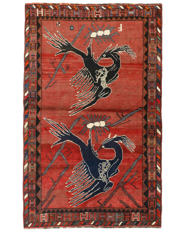Rytietiškas kilimas Kashghai Old Figural - 247 x 155 cm 